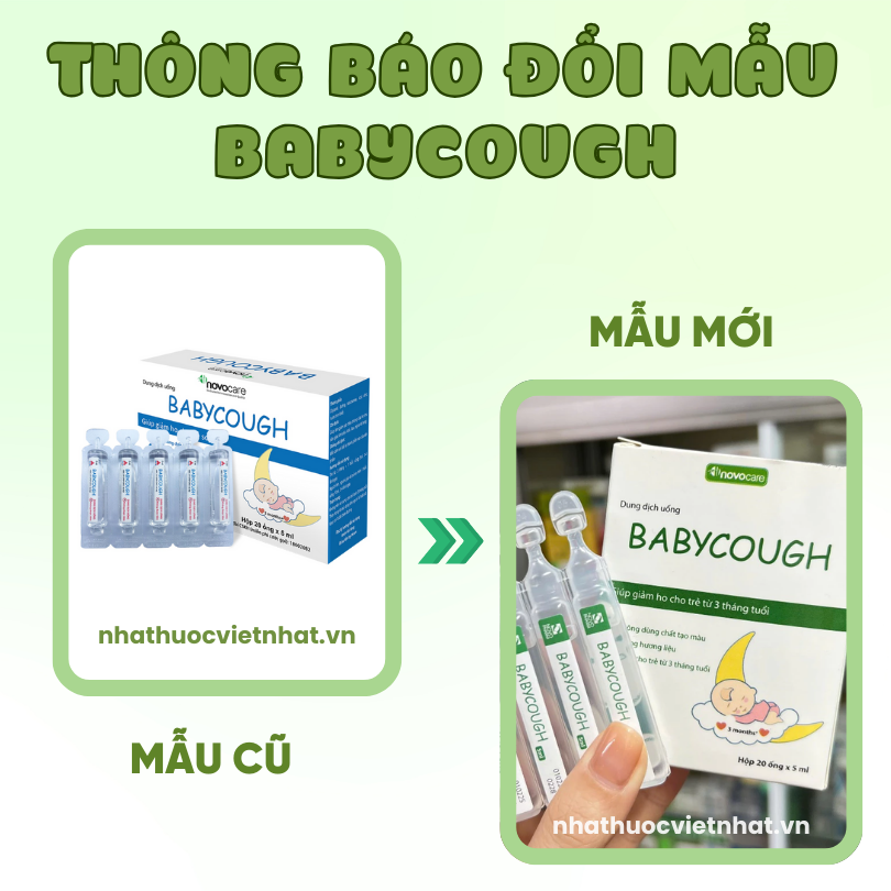 nhathuocvietnhat.vn -Thông báo thay đổi bao bì sản phẩm Baby Cough