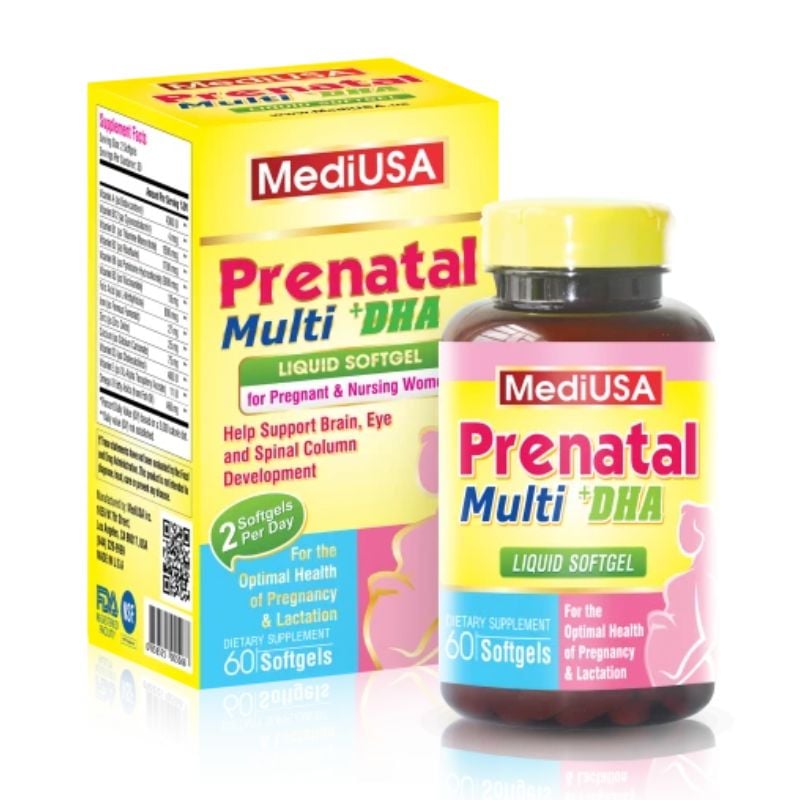 nhathuocvietnhat.vn - Vitamin Tổng Hợp Cho Bà Bầu MediUSA Prenatal Multi + DHA