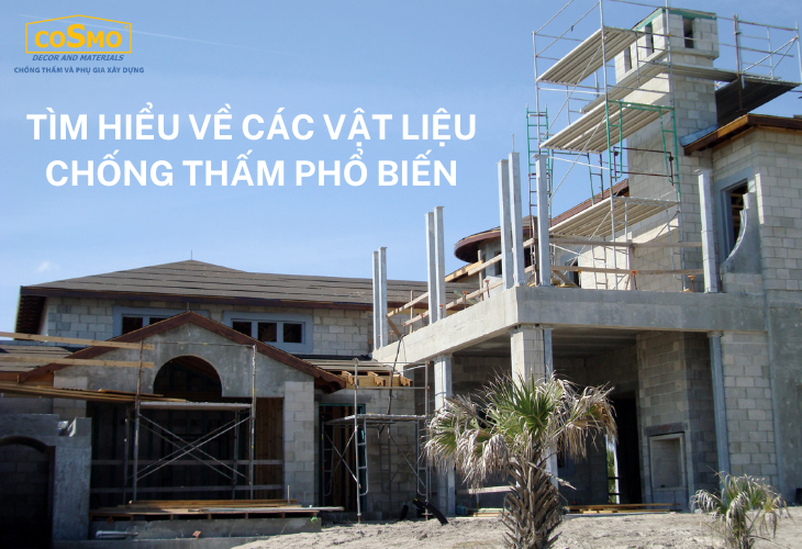 Tìm Hiểu Về Các Vật Liệu Chống Thấm Phổ Biến