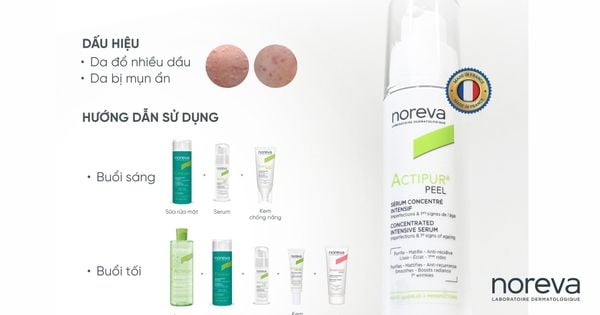 PHÁC ĐỒ CHĂM SÓC DA ĐỔ NHIỀU DẦU CÙNG NOREVA ACTIPUR PEEL