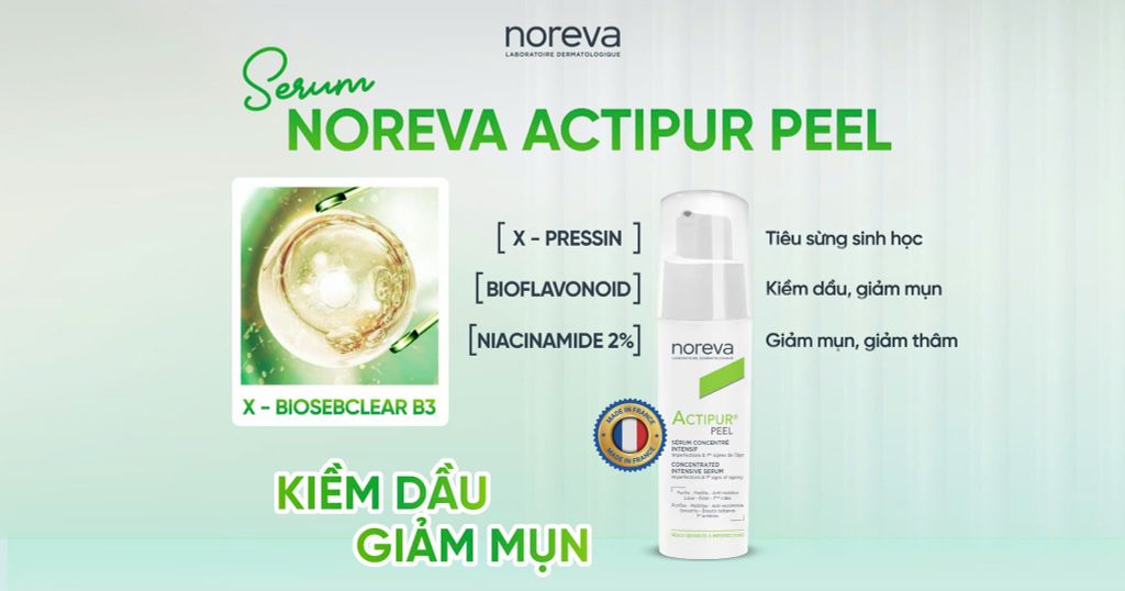 CẢI THIỆN TỐI ƯU LÀN DA DẦU MỤN VỚI NOREVA ACTIPUR® PEEL TỪ NOREVA!
