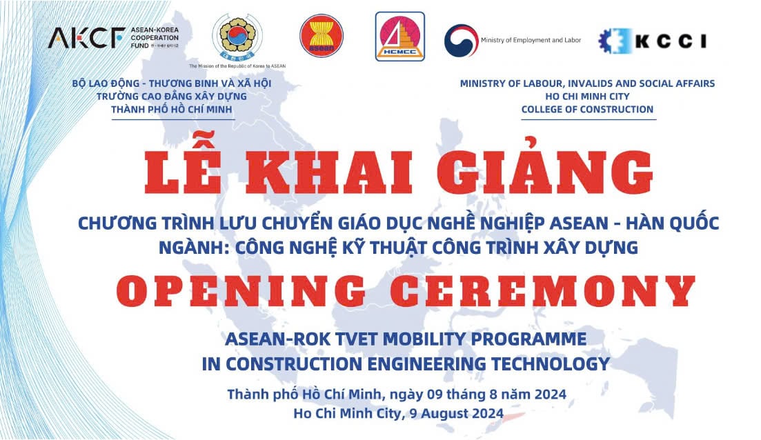 TẬP ĐOÀN BCONS ĐỒNG HÀNG CÙNG THẾ HỆ TÀI NĂNG TẠI LỄ KHAI GIẢNG “CHƯƠNG TRÌNH LƯU CHUYỂN GIÁO DỤC NGHỀ NGHIỆP ASEAN - HÀN QUỐC” - KHÓA 02