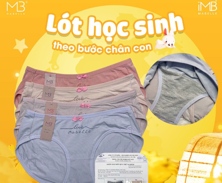 CHỌN QUẦN LÓT HỌC SINH PHÙ HỢP