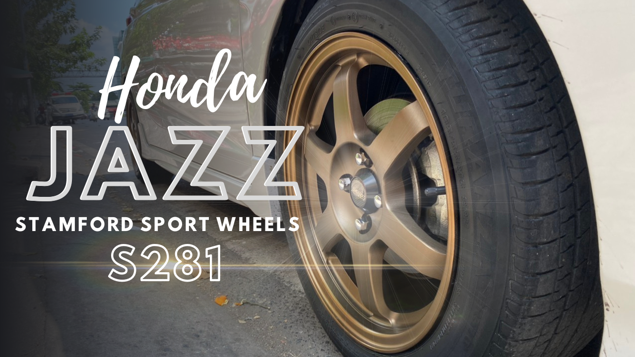 HONDA JAZZ ĐỘ DÀN MÂM THAILAND 16 INCH THỂ THAO MẠNH MẼ - Mâm Lốp Thành Phát