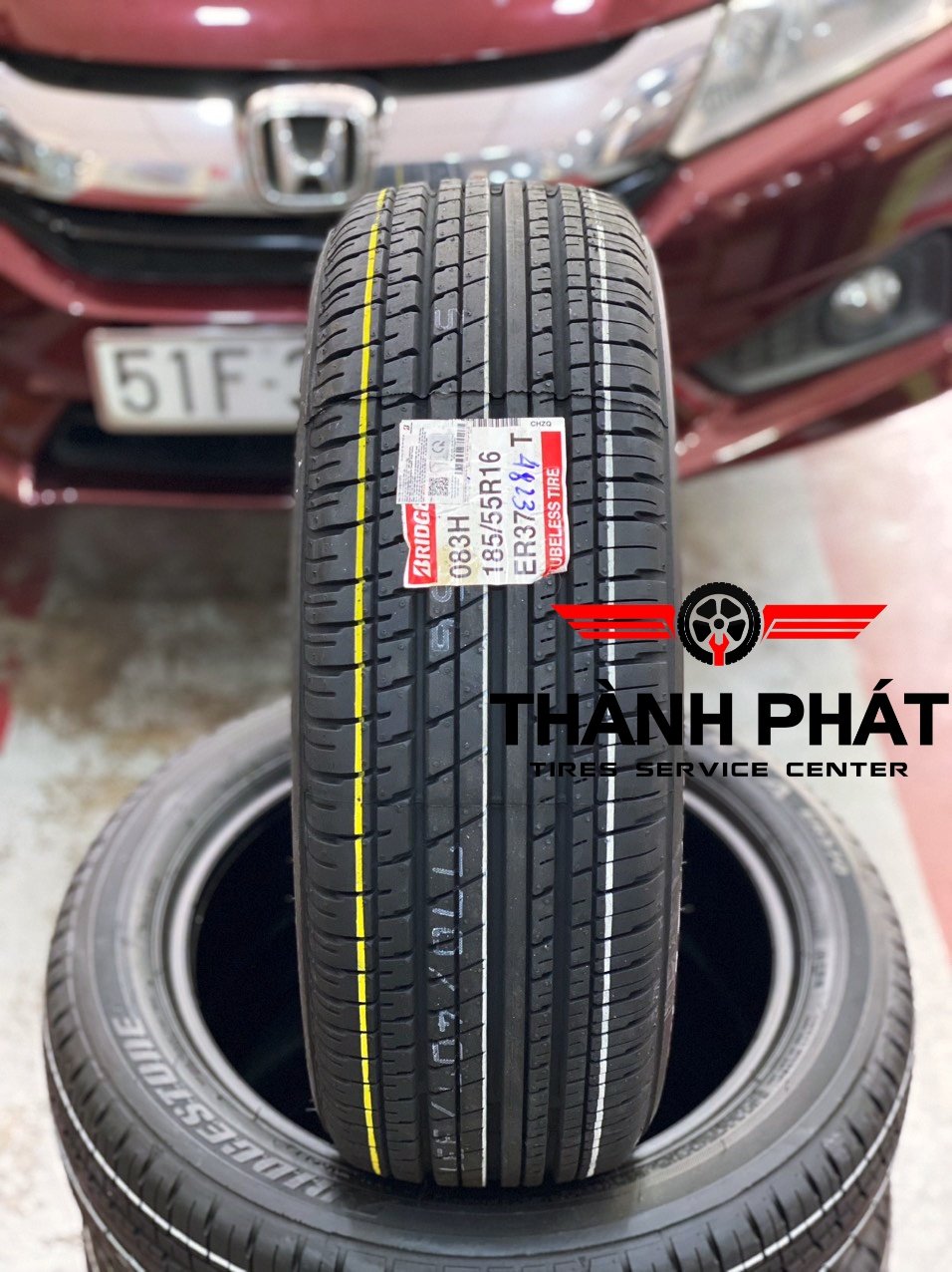 HONDA CITY thay dàn lốp Bridgestone Turanza 185/55R16 bền bỉ và chất lượng hàng đầu trên thế giới