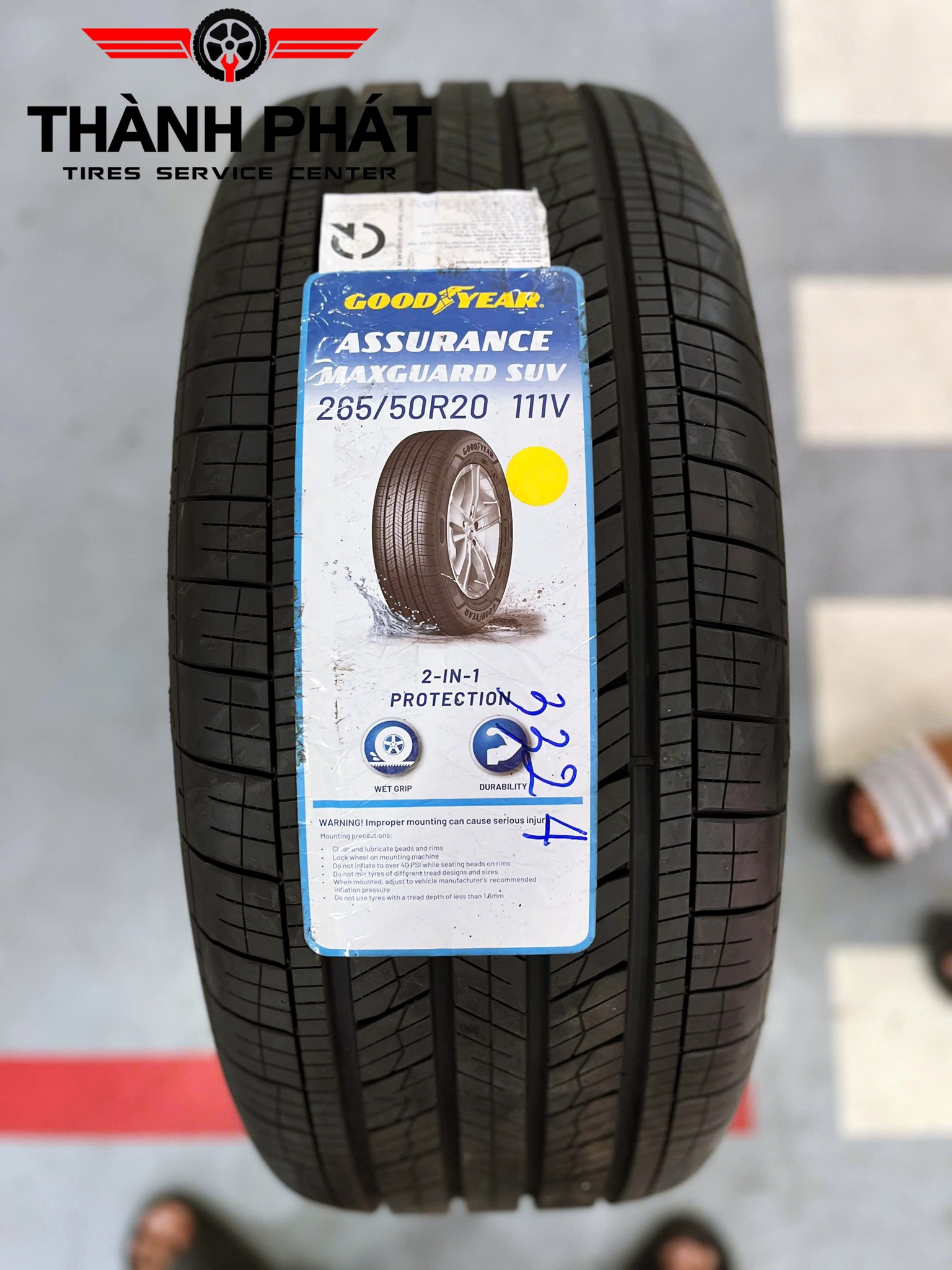 FORD EVEREST thay dàn lốp Goodyear theo xe 265/50R20 bền bỉ chất lượng tiêu chuẩn Hoa Kỳ