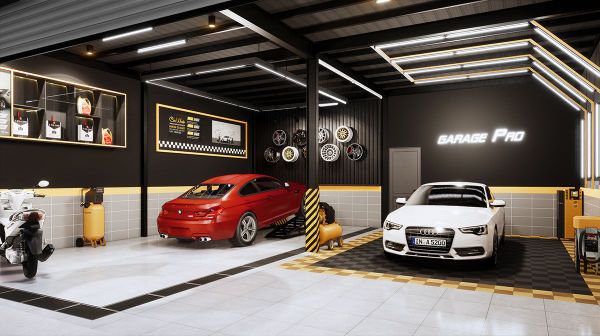 Các trang thiết bị cần thiết cho gara rửa xe ô tô