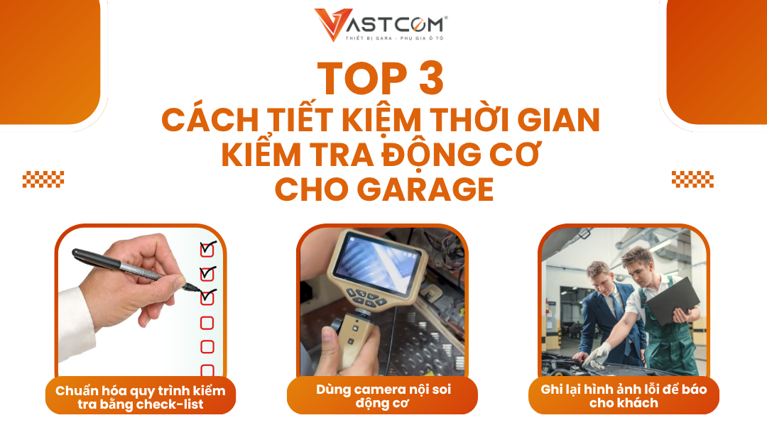 Top 3 cách tiết kiệm thời gian kiểm tra động cơ cho garage