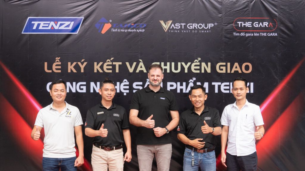 TENZI chuyển giao công nghệ rửa xe chuẩn châu Âu cho THE GARA