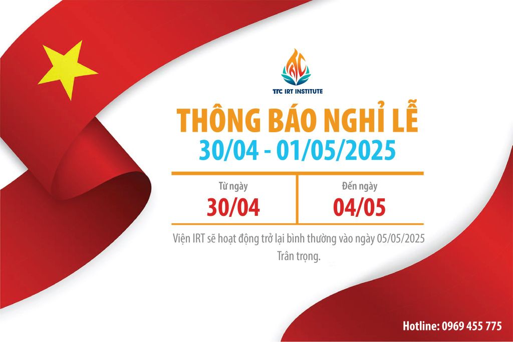 Thông báo nghỉ lễ 30/4 - 01/05/2025