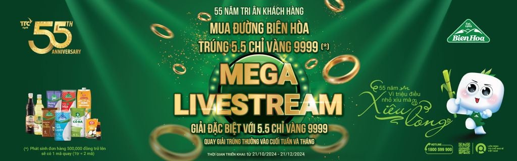 THÔNG BÁO CHƯƠNG TRÌNH MEGA LIVESTREAM