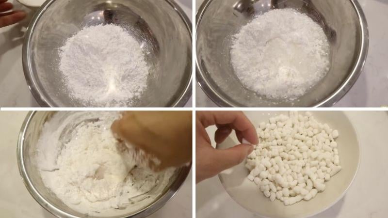 Cách làm trân châu cho món chè dừa dầm