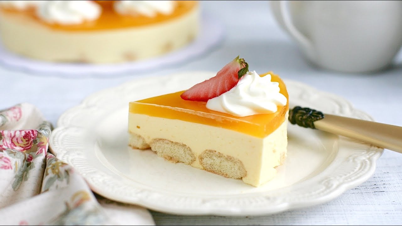 Bánh mousse chanh dây kết hợp phô mai