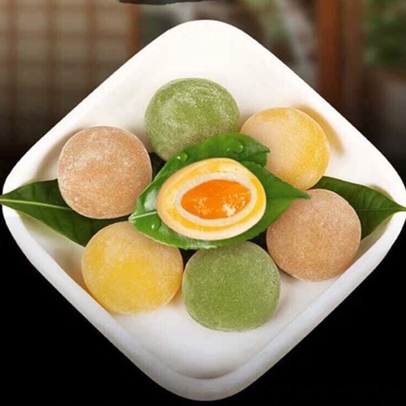 Bánh Mochi Trái Cây chấm kem sữa là một món bánh mang đậm hương vị Nhật Bản
