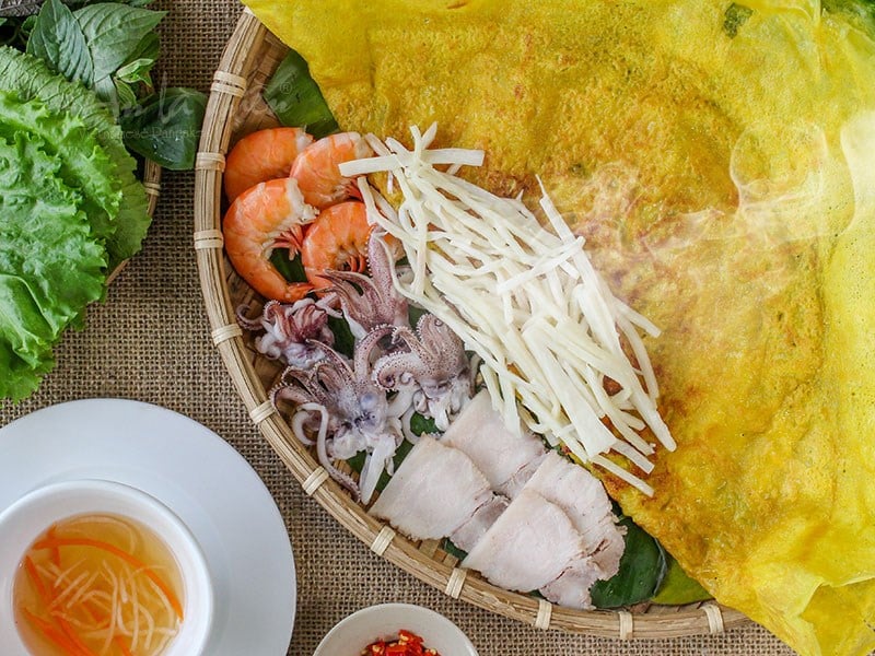 bánh xèo củ hủ dừa