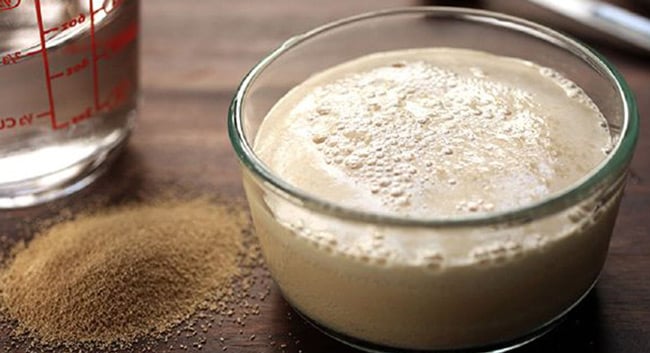 bột làm món bánh bò nước cốt dừa