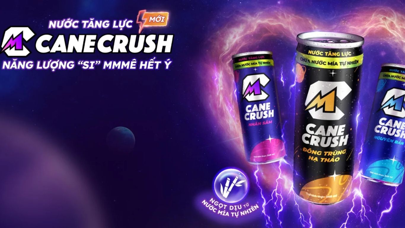 C-Cane Crush uống kèm sup bí đỏ