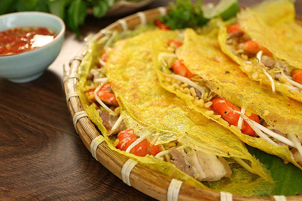 Cách làm bánh xèo miền Tây từ bột mì