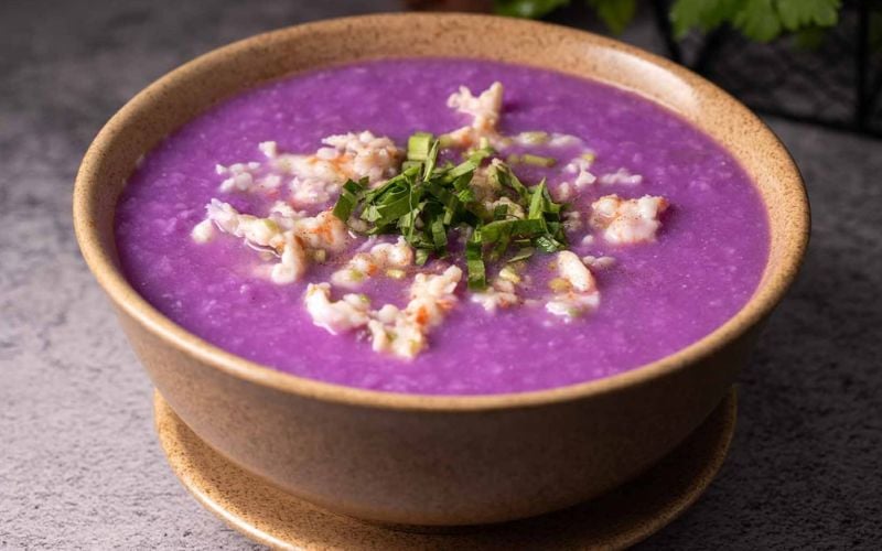 Canh khoai mỡ nấu tôm tươi