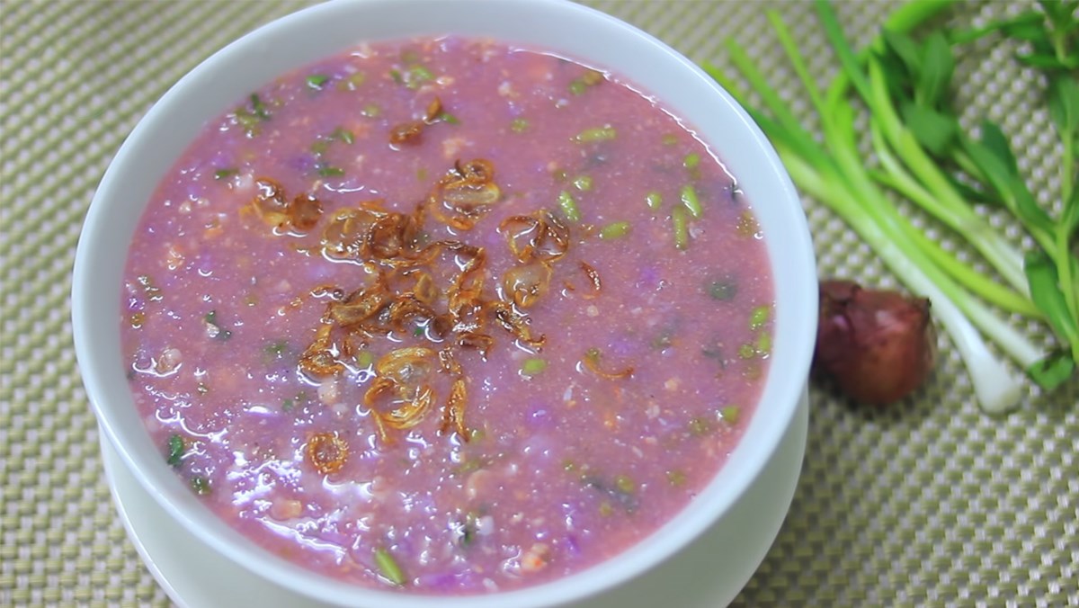 Canh khoai mỡ thịt bằm