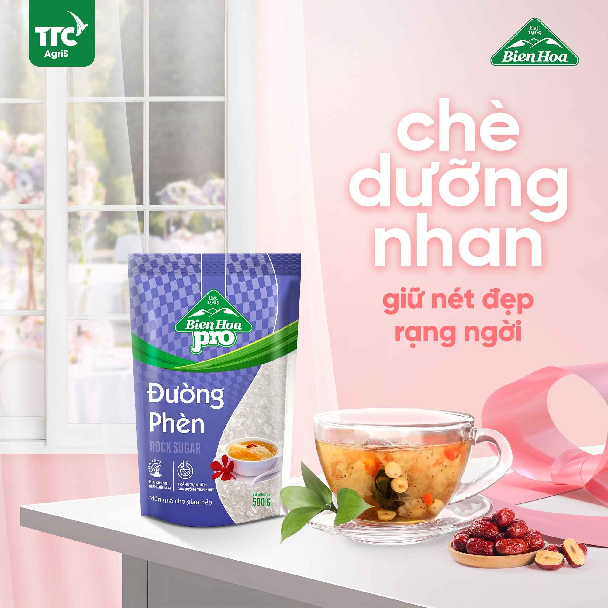 đường phèn nấu chè dưỡng nhan