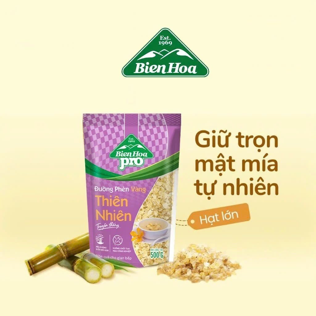 đường phèn vàng thiên nhiên Biên Hòa làm siro dứa ngâm đường