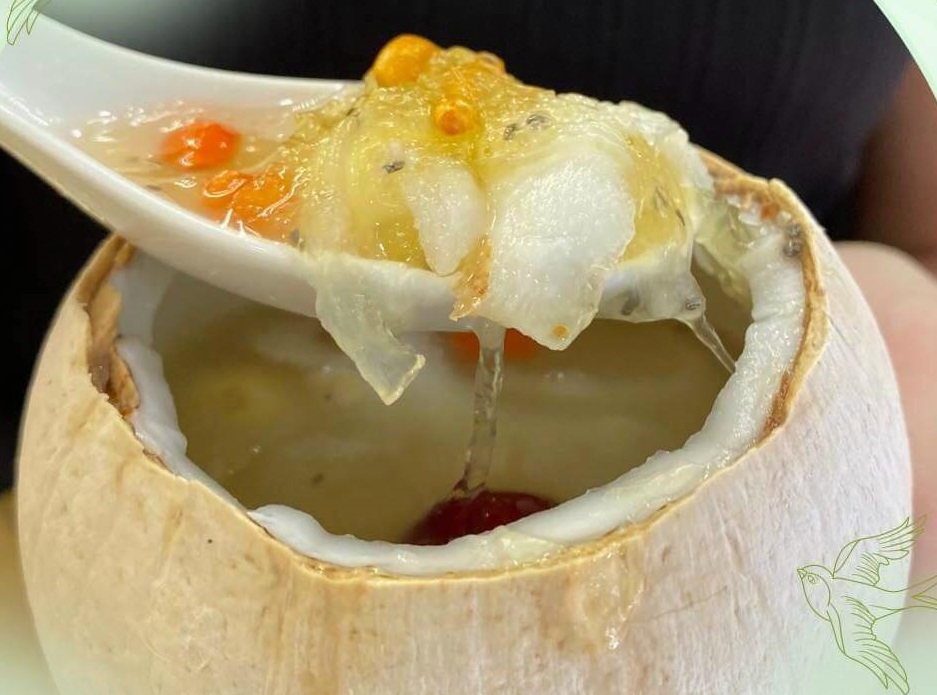 lưu ý khi làm món yến chưng nước dừa