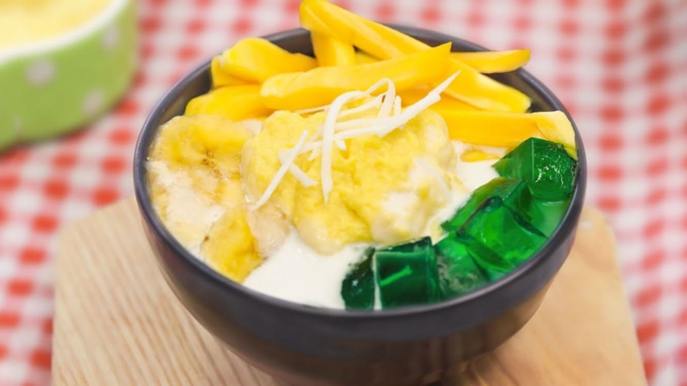 Món chè Thái sợi dừa ngon miệng, hấp dẫn