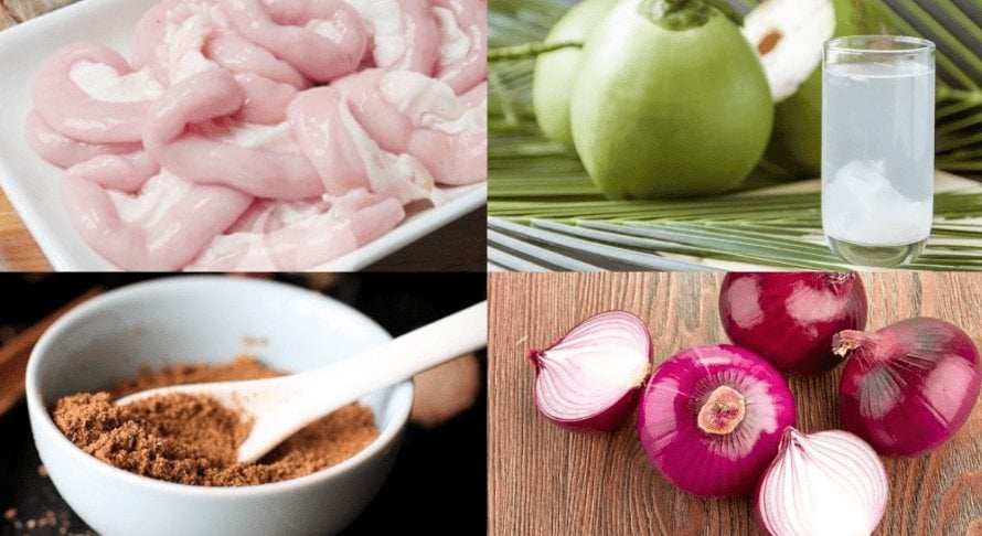 nguyên liệu nấu phá lấu khìa nước dừa
