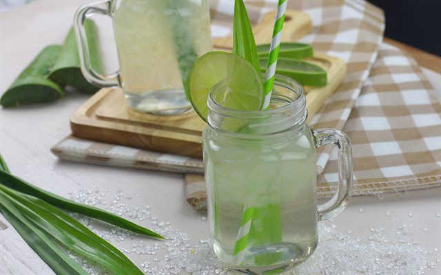 Nha đam đường phèn lá dứa thơm ngon