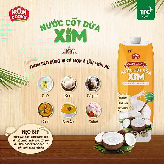Nước Cốt Dừa XIM – Mom Cooks