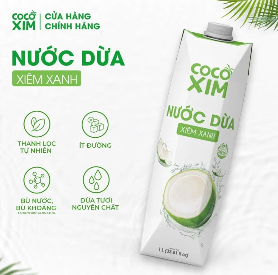 nước dừa Cocoxim món thịt kho trứng cút nước dừa