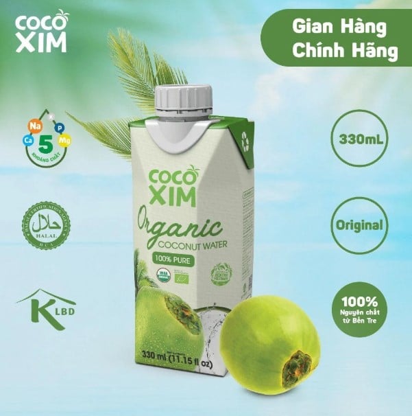 nước dừa Cocoxim làm cốm xào