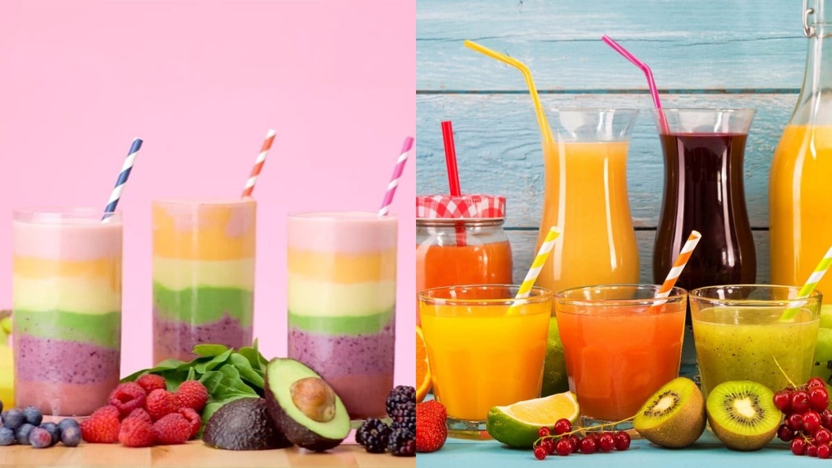 Nước ép và sinh tố trái cây mát lạnh