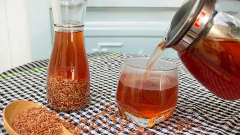 Nước gạo lứt rang giải nhiệt