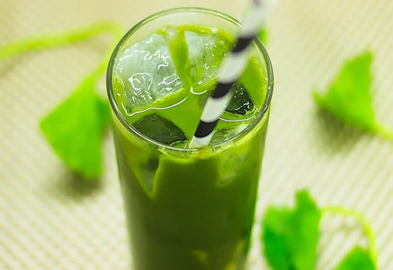 Nước rau má giải nhiệt