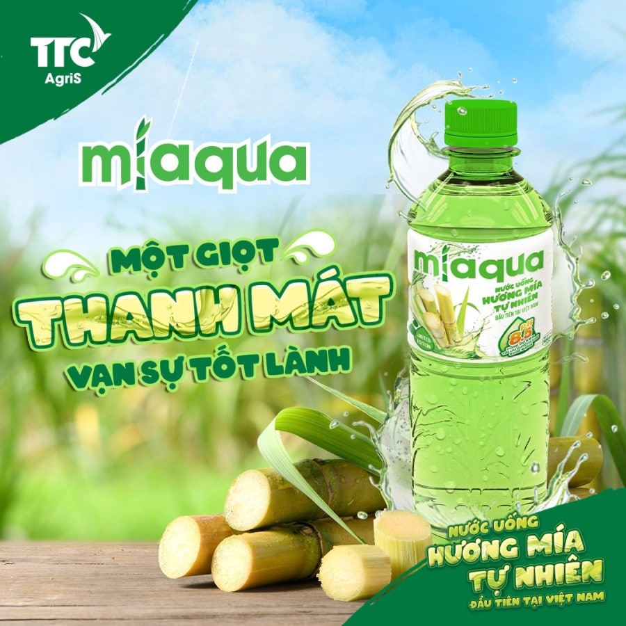 Nước uống hương mía Miaqua là loại nước uống tốt cho sức khỏe