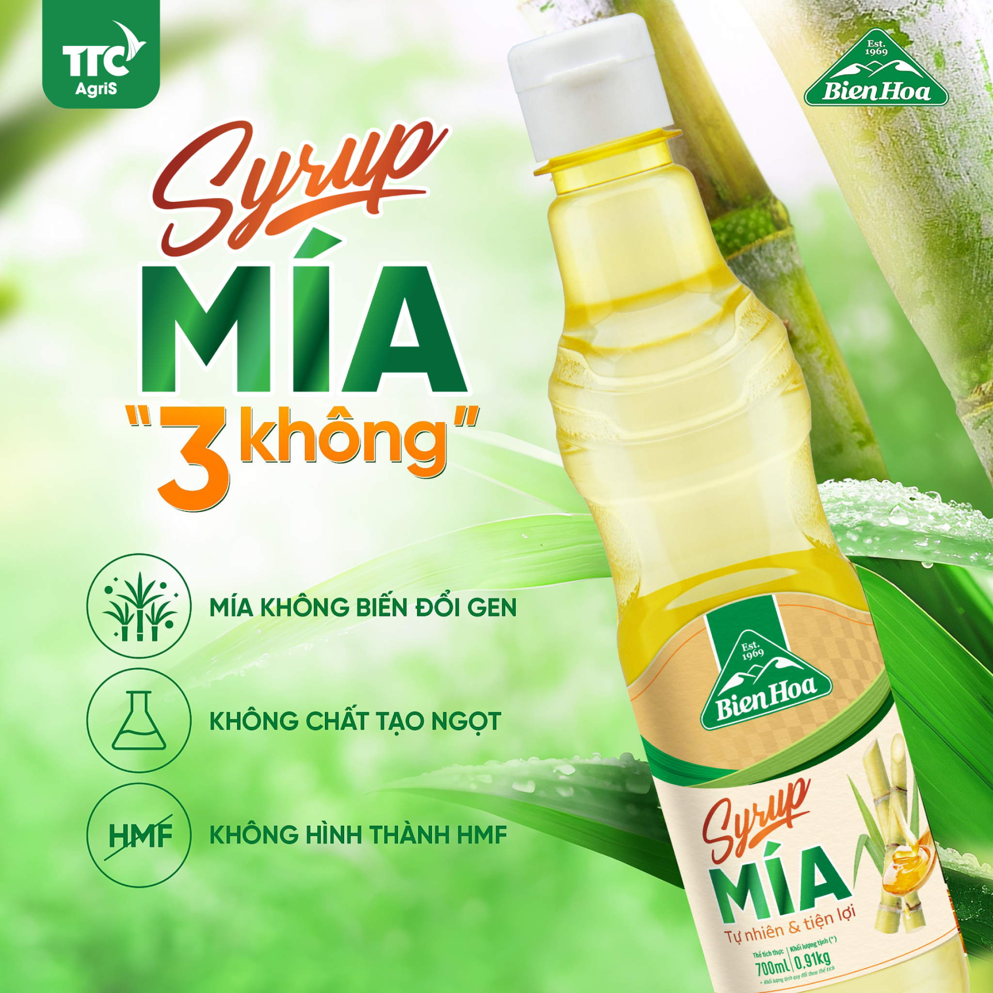 Syrup mía Biên Hòa giúp cho món salad có vị ngọt thanh