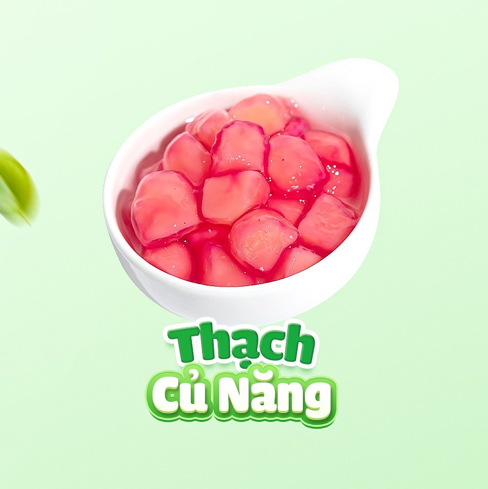 topping thạch củ năng