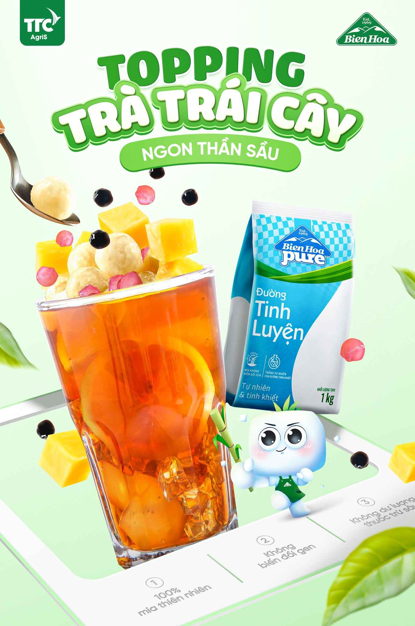 topping thạch trái cây
