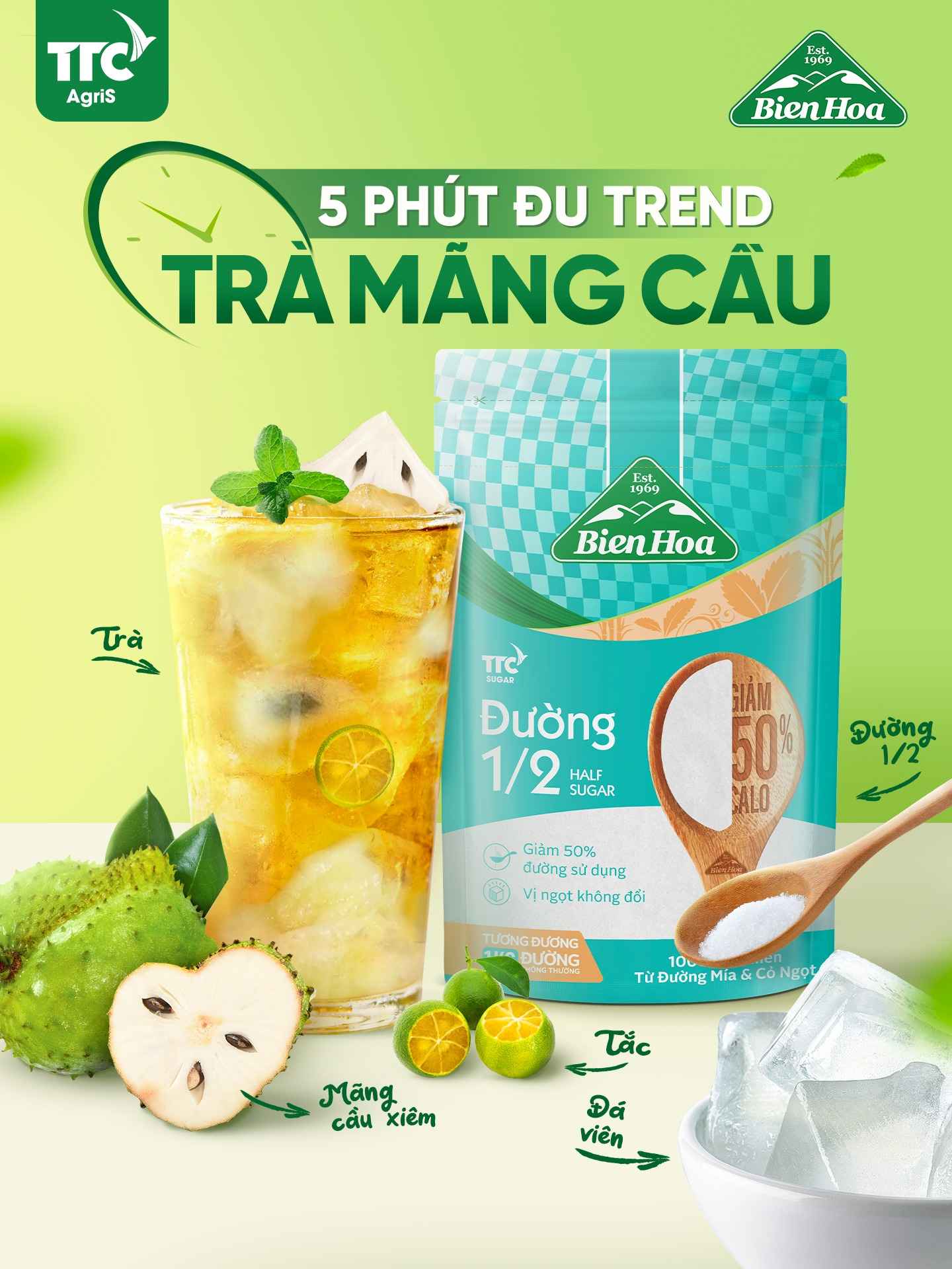 trà mãng cầu cùng đường Biên Hòa