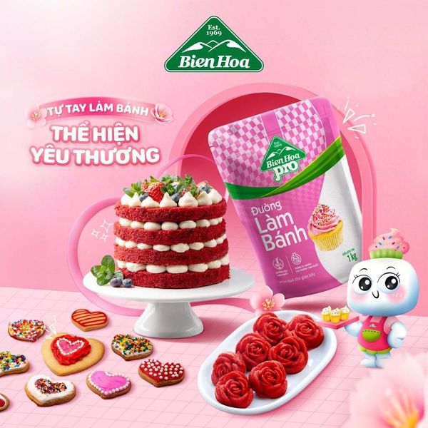 Đường Làm Bánh Biên Hòa Pro Baking 1Kg