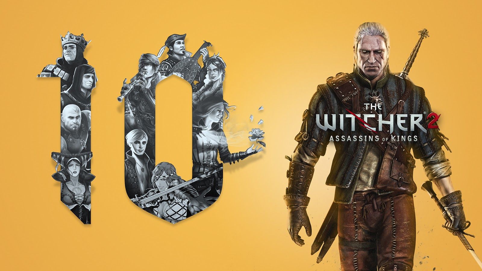 Nhân dịp tròn 10 tuổi, The Witcher 2 miễn phí bộ sưu tập hình nền, clip 4K, sách và nhạc game