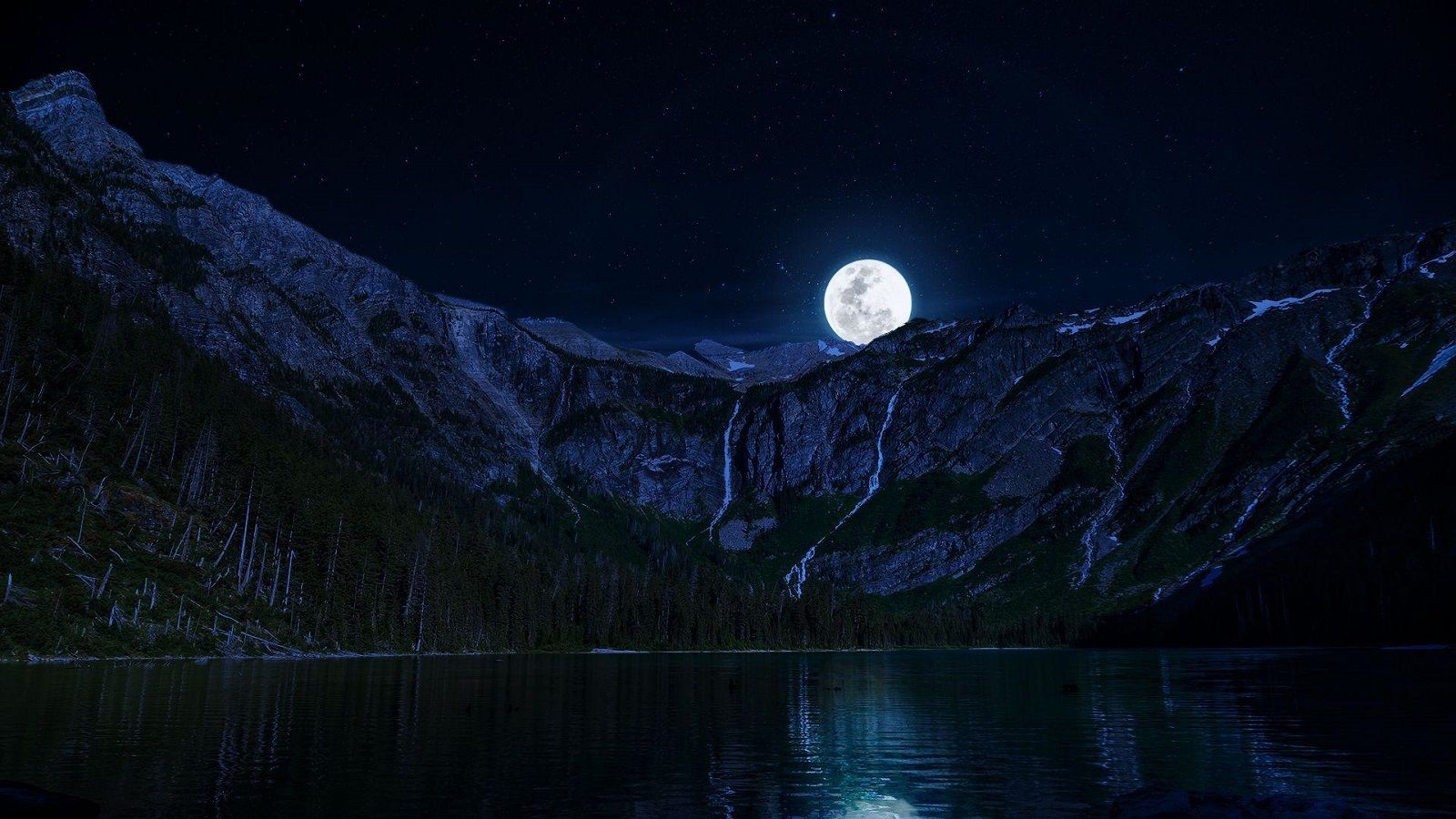Vì ai cũng cần desktop ấn tượng, mời anh em tải bộ hình nền ánh trăng bên hồ tuyệt đẹp