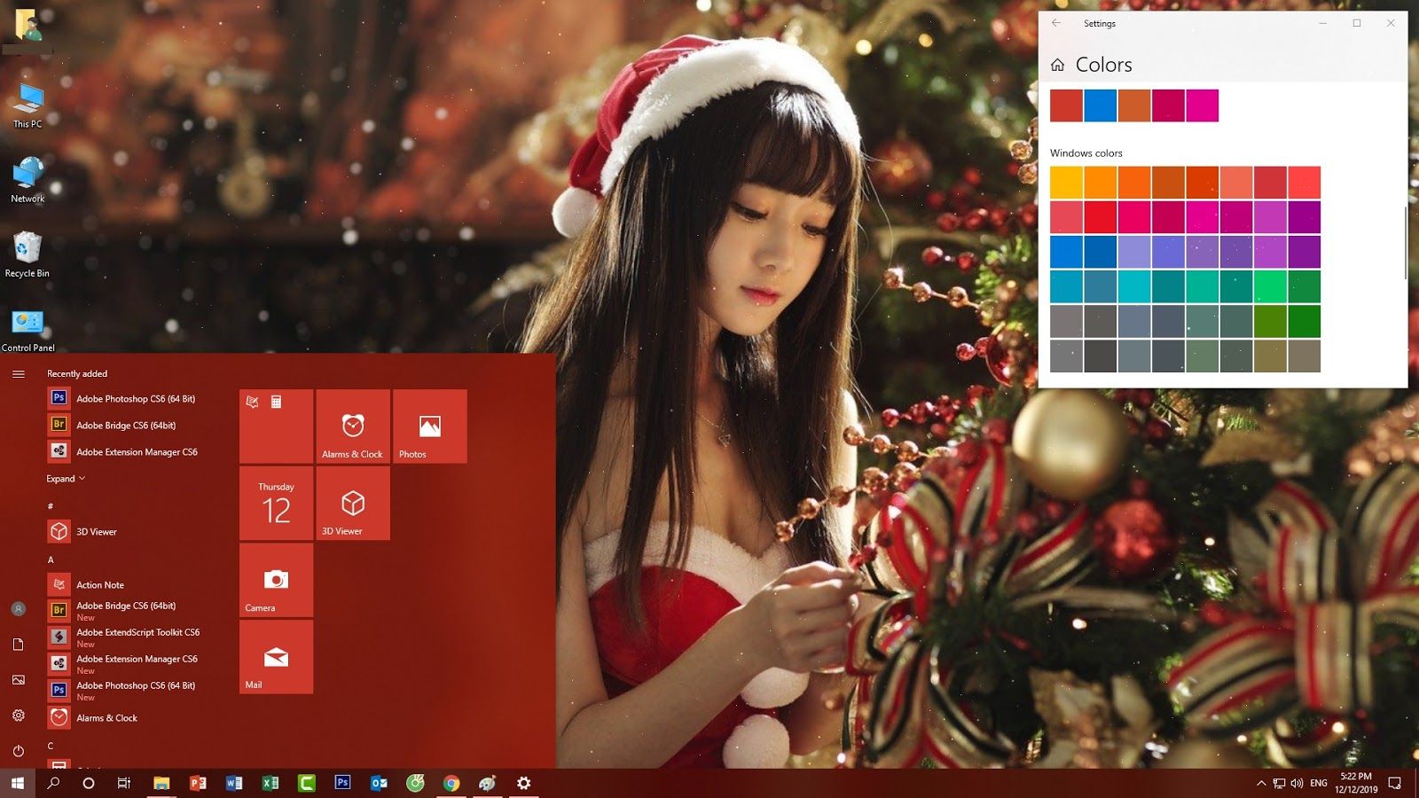 Hướng dẫn trang trí Windows 10 giao diện Giáng sinh cho mùa Noel sắp tới
