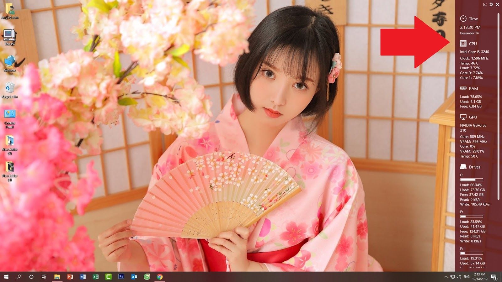 Hướng dẫn theo dõi trạng thái hệ thống ngay trên màn hình desktop