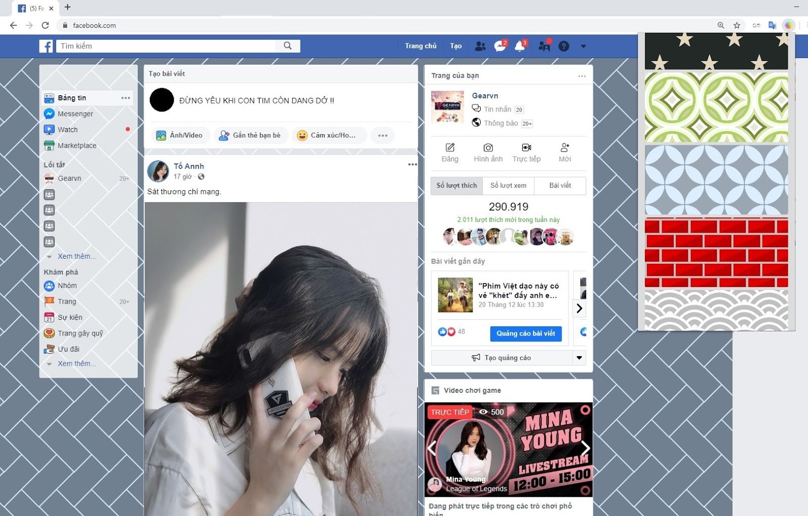 Biến giao diện Facebook của bạn trở nên “chất chơi” hơn với một loạt các hình nền siêu đẹp