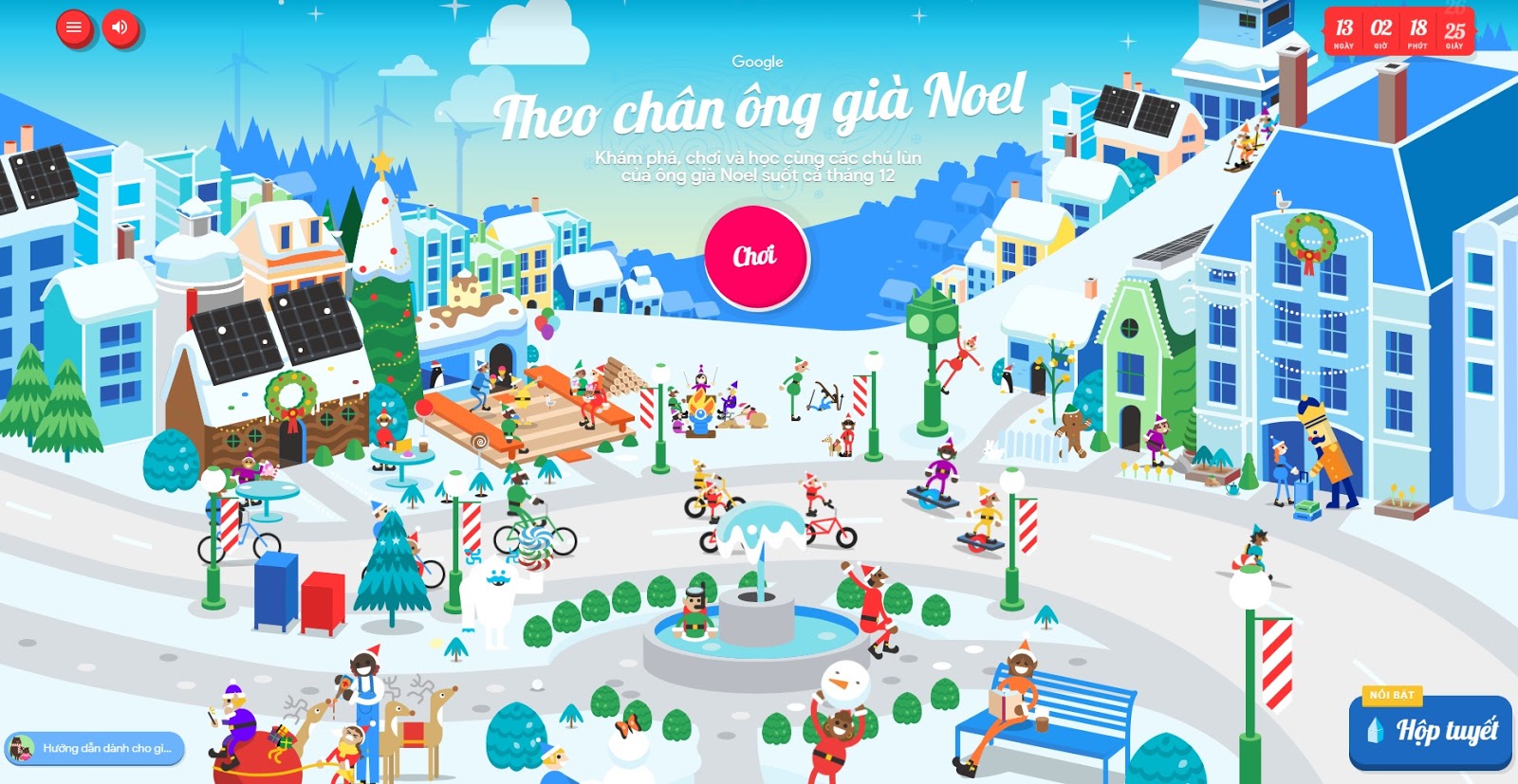 Mời anh em vào Google dự lễ giáng sinh sớm tại “ngôi làng của Ông già Noel” nhé