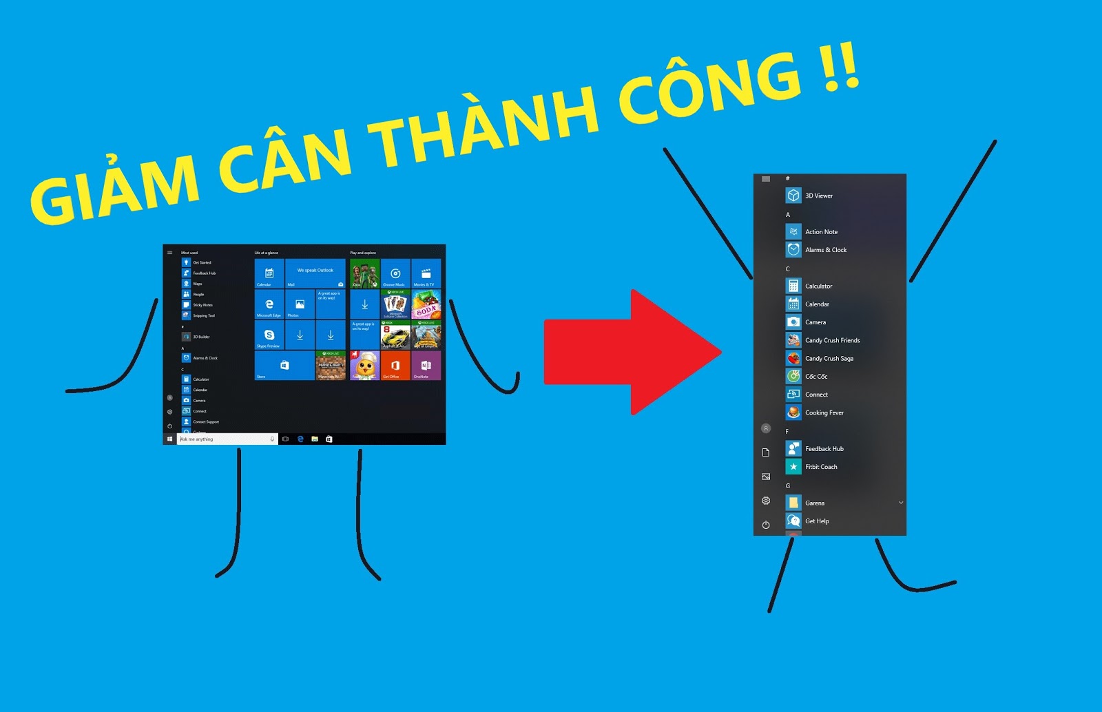Hướng dẫn “dọn dẹp” Start Menu trở nên gọn gàng hơn trên Windows 10