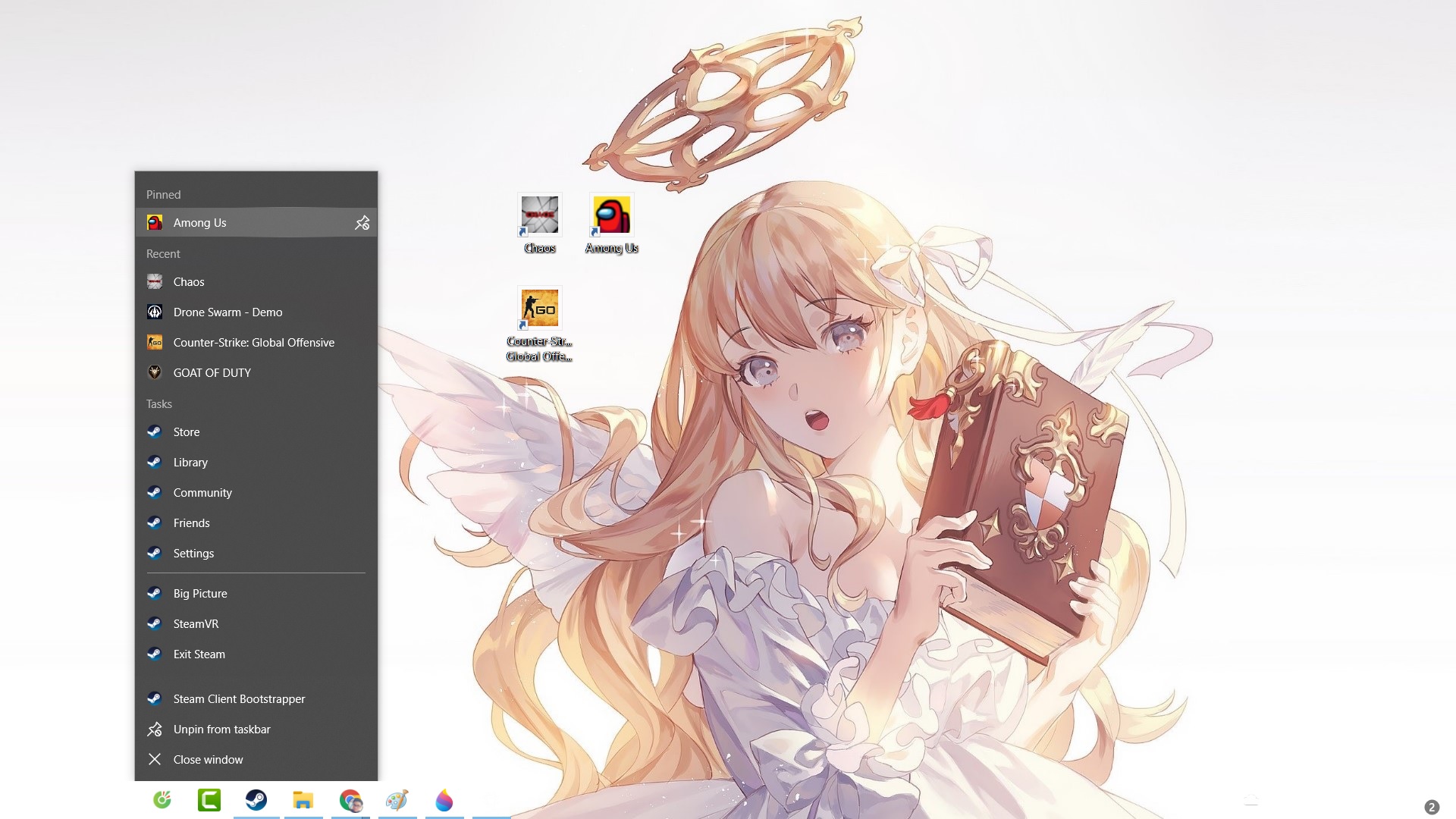 Hướng dẫn biến desktop trở nên gọn gàng hơn với danh sách game Steam trên Taskbar